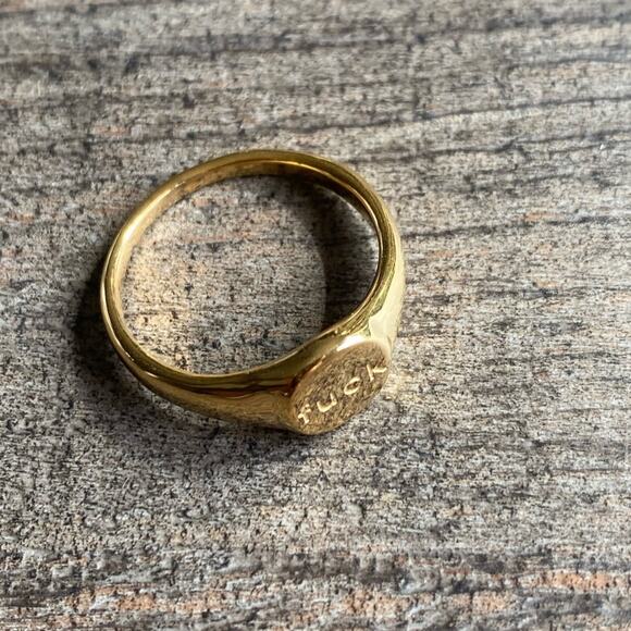 NEW F**k Signet Ring - Picture 3 of 7